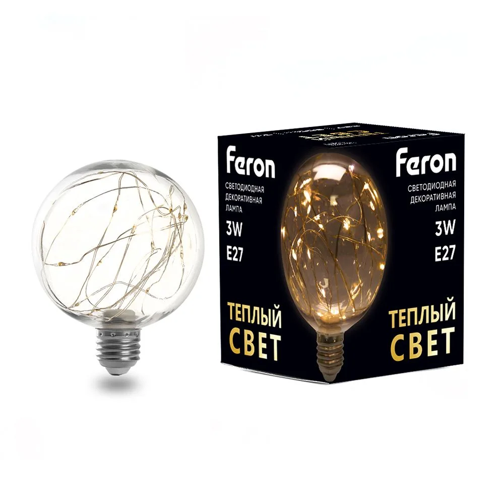 Лампа светодиодная FERON LB-382 E27 3W 230V 2700K 41677