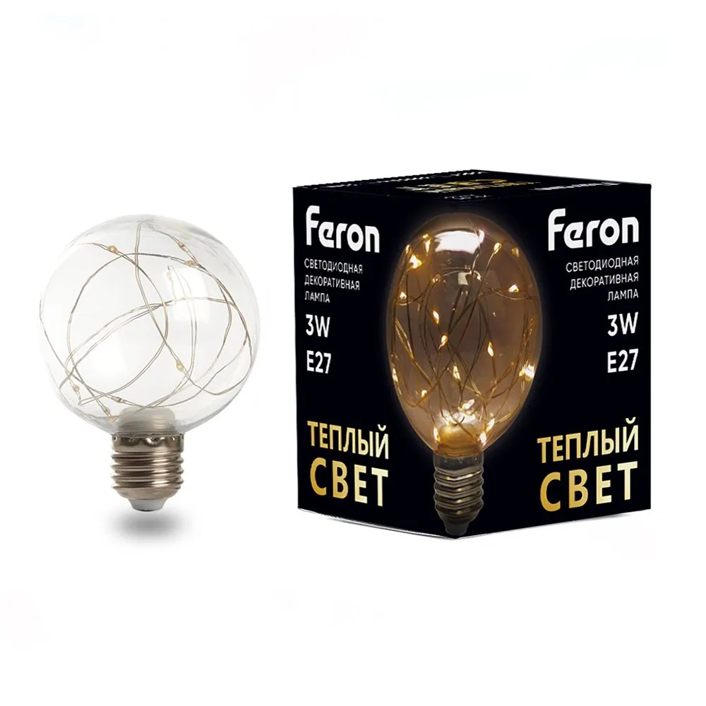 FERON Лампа светодиодная LB-381 E27 3W 230V 2700K 41675 FERON Лампа светодиодная LB-381 E27 3W 230V 2700K 41675