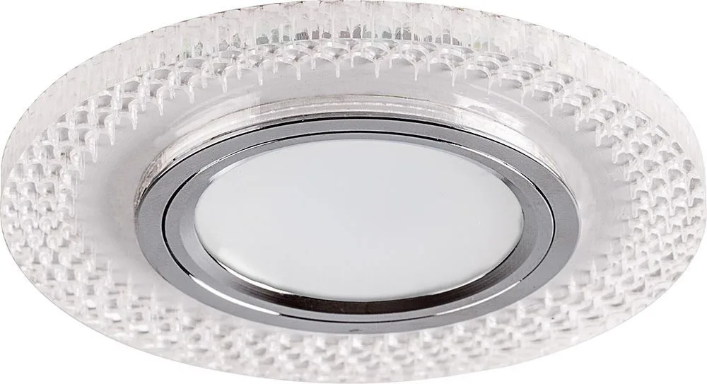 Светильник встраиваемый с белой LED подсветкой FERON CD955 потолочный MR16 G5.3 прозрачный