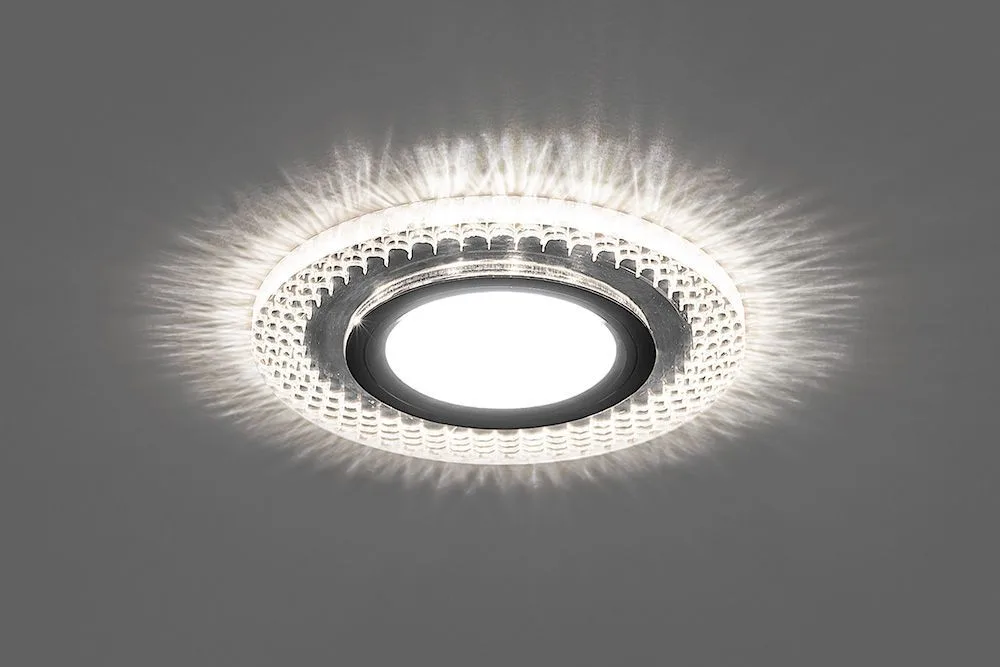 FERON Светильник встраиваемый с белой LED подсветкой CD955 потолочный MR16 G5.3 прозрачный FERON Светильник встраиваемый с белой LED подсветкой CD955 потолочный MR16 G5.3 прозрачный