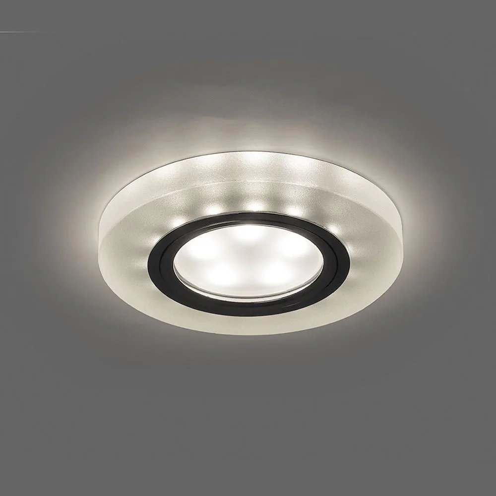 FERON Светильник встраиваемый с белой LED подсветкой CD8060 потолочный MR16 G5.3 белый матовый FERON Светильник встраиваемый с белой LED подсветкой CD8060 потолочный MR16 G5.3 белый матовый