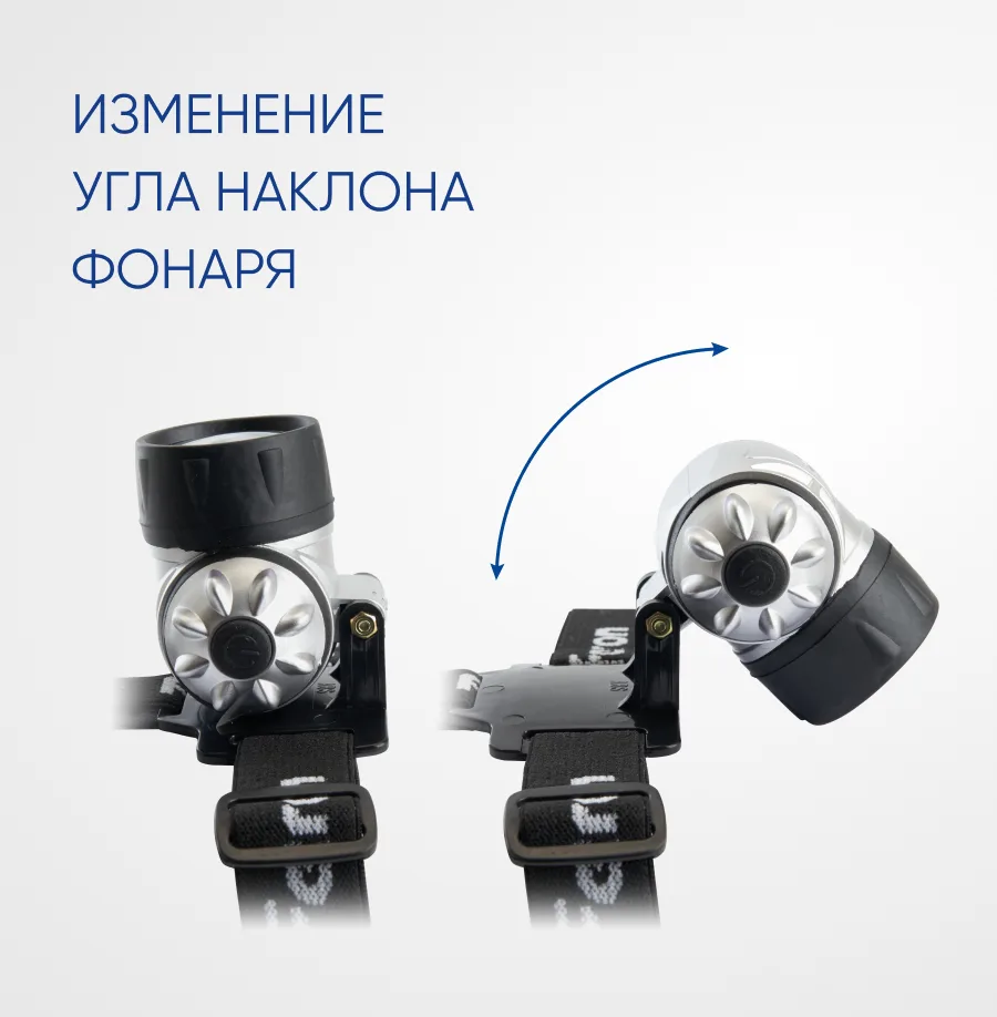 FERON Фонарь налобный TH2303 на батарейках 3*AAA, 1W 7LEDs IP44 пластик 41707 FERON Фонарь налобный TH2303 на батарейках 3*AAA, 1W 7LEDs IP44 пластик 41707