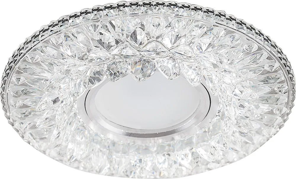 FERON Светильник встраиваемый с LED подсветкой CD942 потолочный MR16 G5.3 прозрачный FERON Светильник встраиваемый с LED подсветкой CD942 потолочный MR16 G5.3 прозрачный