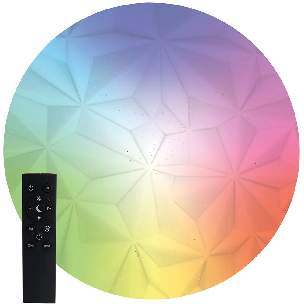 Светильник светодиодный стационарный FERON AL7800 Lunar glow RGB тарелка 90W 3000К-6000K RGB (45438.45.90.77RGB) 41747