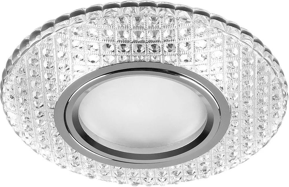 Светильник встраиваемый с белой LED подсветкой FERON CD913 потолочный MR16 G5.3 прозрачный