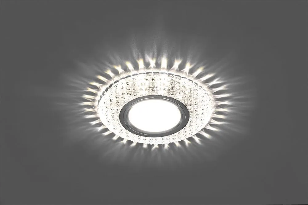FERON Светильник встраиваемый с белой LED подсветкой CD913 потолочный MR16 G5.3 прозрачный FERON Светильник встраиваемый с белой LED подсветкой CD913 потолочный MR16 G5.3 прозрачный