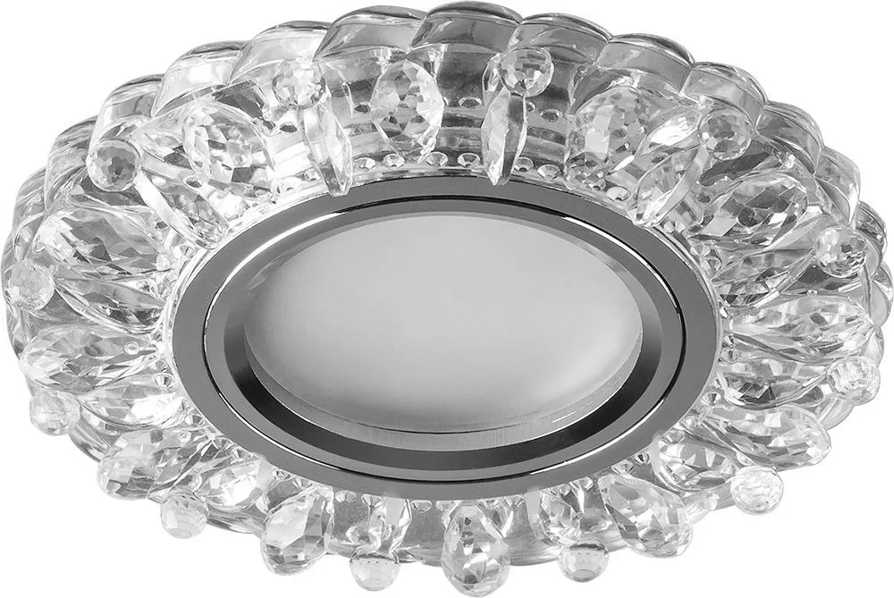 Светильник встраиваемый с белой LED подсветкой FERON CD916 потолочный MR16 G5.3 прозрачный