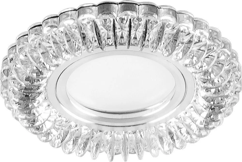 Светильник встраиваемый с белой LED подсветкой FERON CD904 потолочный MR16 G5.3 прозрачный