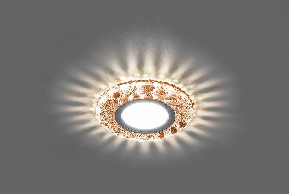 FERON Светильник встраиваемый с белой LED подсветкой CD907 потолочный MR16 G5.3 коричневый FERON Светильник встраиваемый с белой LED подсветкой CD907 потолочный MR16 G5.3 коричневый