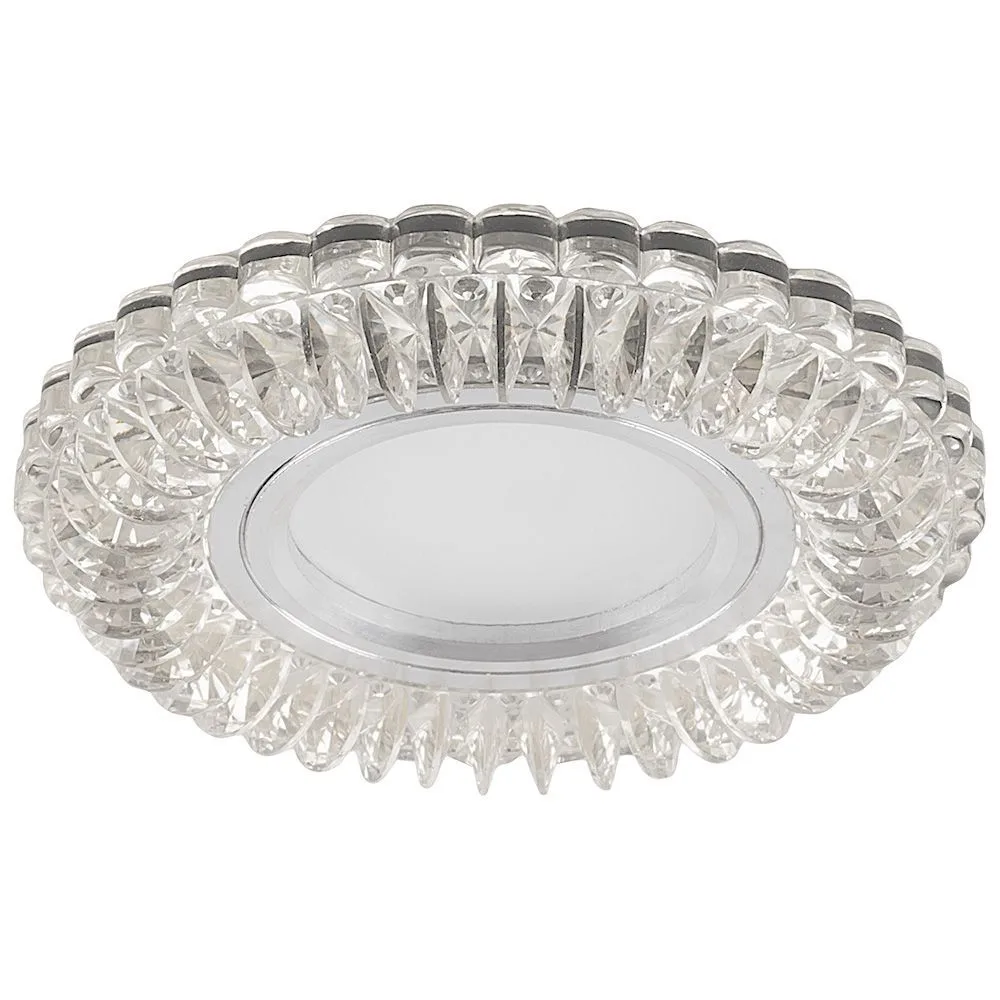 Светильник встраиваемый с синей LED подсветкой FERON CD904 потолочный MR16 G5.3 прозрачный