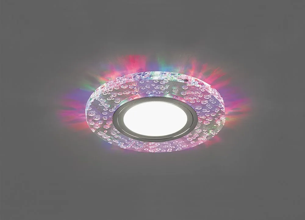 FERON Светильник встраиваемый с белой LED подсветкой CD953 потолочный MR16 G5.3, прозрачный FERON Светильник встраиваемый с белой LED подсветкой CD953 потолочный MR16 G5.3, прозрачный