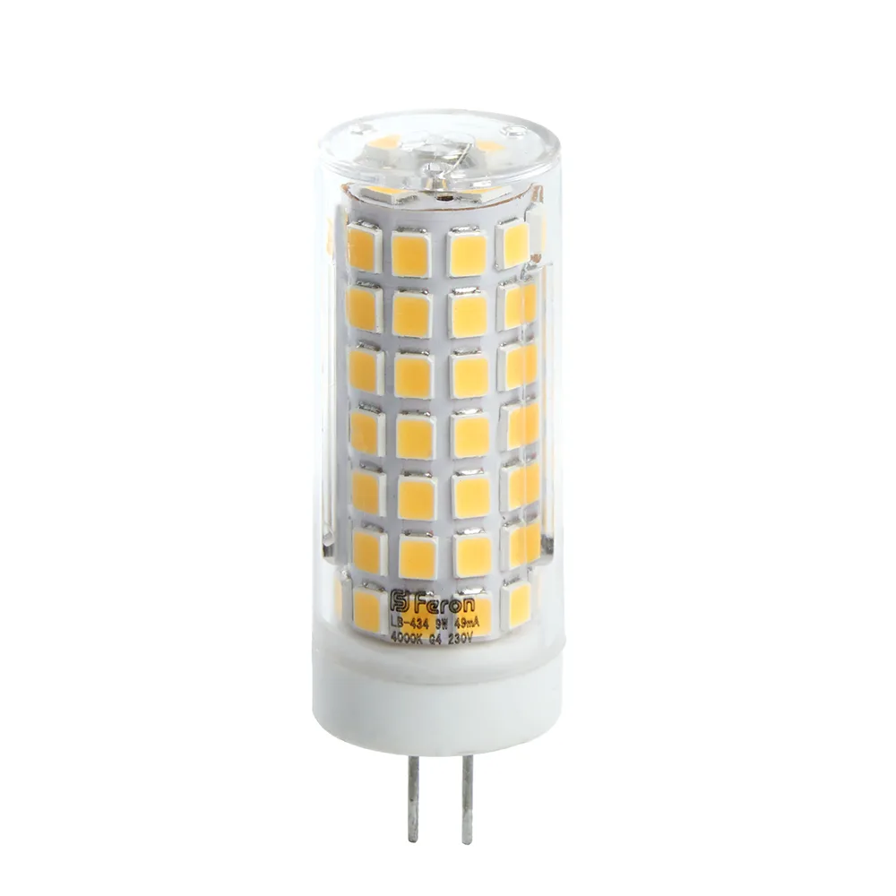 FERON Лампа светодиодная LB-434 G4 9W 175-265V 2700K 38143 FERON Лампа светодиодная LB-434 G4 9W 175-265V 2700K 38143