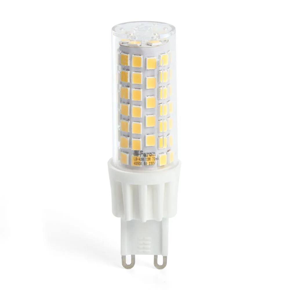 FERON Лампа светодиодная LB-436 G9 13W 175-265V 4000K 38153 FERON Лампа светодиодная LB-436 G9 13W 175-265V 4000K 38153