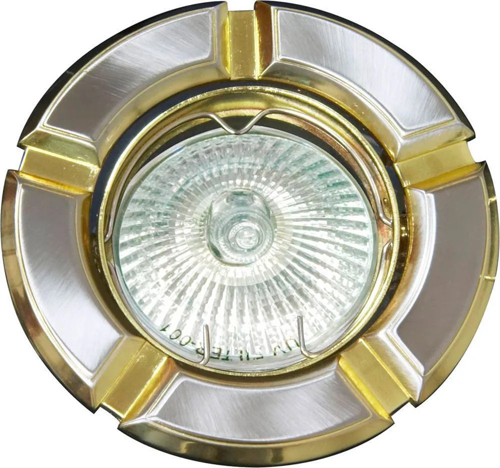 Светильник встраиваемый FERON 098T-MR16 потолочный MR16 G5.3 титан-золото 17640
