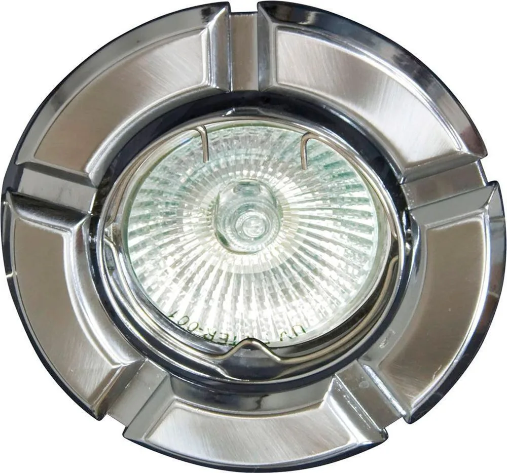 Светильник встраиваемый FERON 098T-MR16 потолочный MR16 G5.3 титан-хром 17641