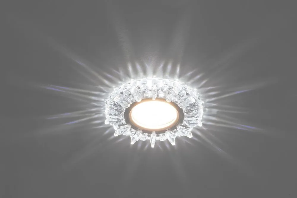 FERON Светильник встраиваемый с белой LED подсветкой CD910 потолочный MR16 G5.3 прозрачный FERON Светильник встраиваемый с белой LED подсветкой CD910 потолочный MR16 G5.3 прозрачный