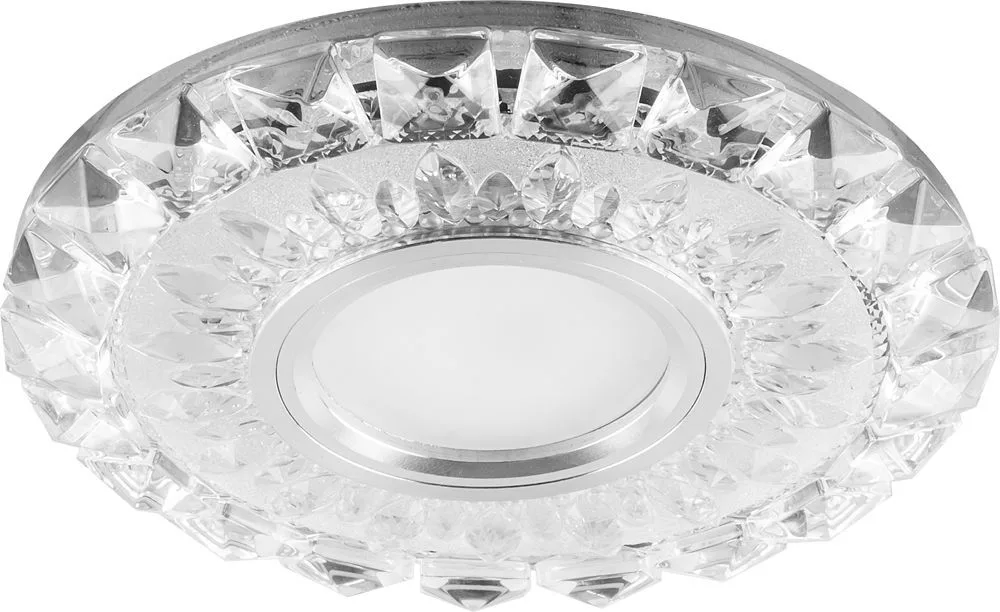 Светильник встраиваемый с белой LED подсветкой FERON CD922 потолочный MR16 G5.3 прозрачный