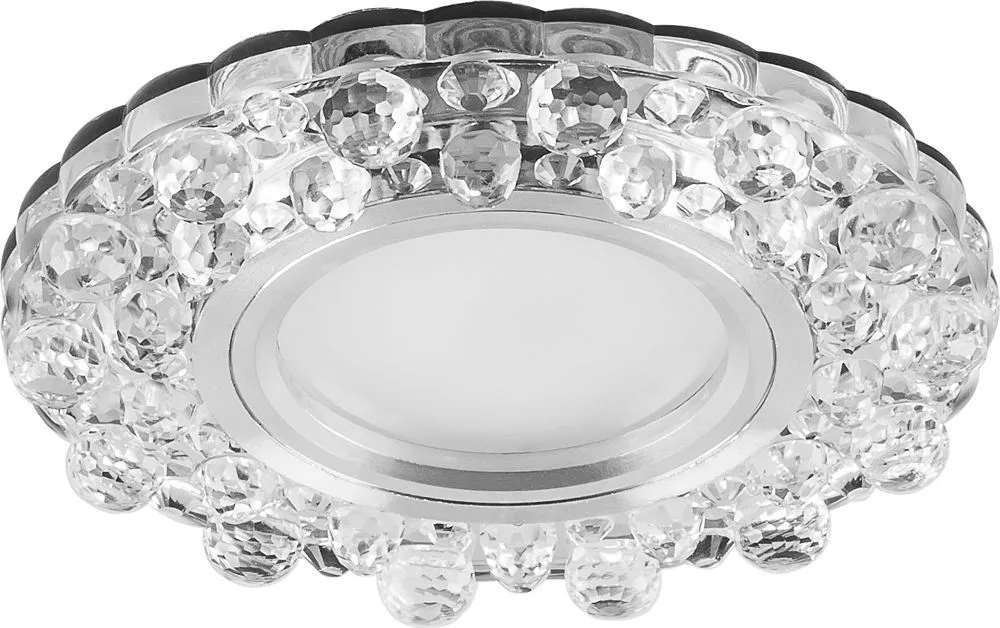 FERON Светильник встраиваемый с белой LED подсветкой CD924 потолочный MR16 G5.3 прозрачный FERON Светильник встраиваемый с белой LED подсветкой CD924 потолочный MR16 G5.3 прозрачный