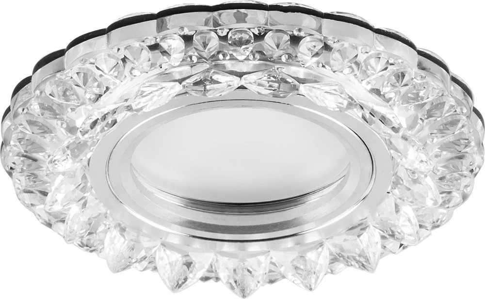 FERON Светильник встраиваемый с белой LED подсветкой CD925 потолочный MR16 G5.3 прозрачный FERON Светильник встраиваемый с белой LED подсветкой CD925 потолочный MR16 G5.3 прозрачный