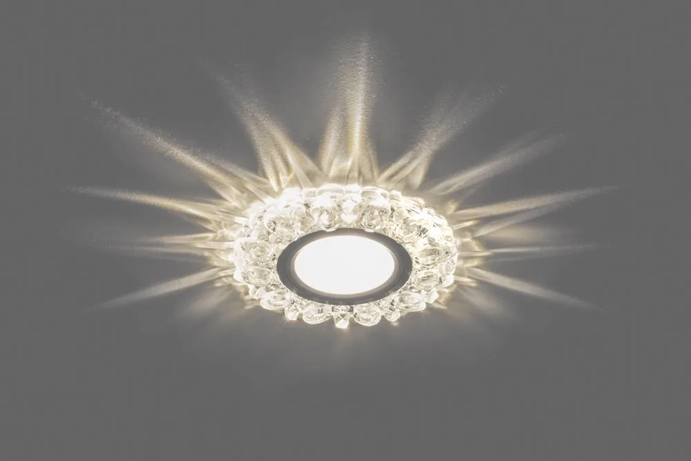 FERON Светильник встраиваемый с белой LED подсветкой CD926 потолочный MR16 G5.3 прозрачный FERON Светильник встраиваемый с белой LED подсветкой CD926 потолочный MR16 G5.3 прозрачный