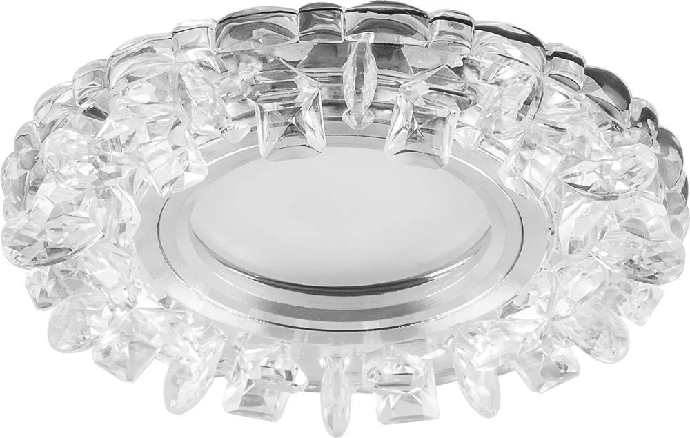 FERON Светильник встраиваемый с белой LED подсветкой CD927 потолочный MR16 G5.3 прозрачный FERON Светильник встраиваемый с белой LED подсветкой CD927 потолочный MR16 G5.3 прозрачный