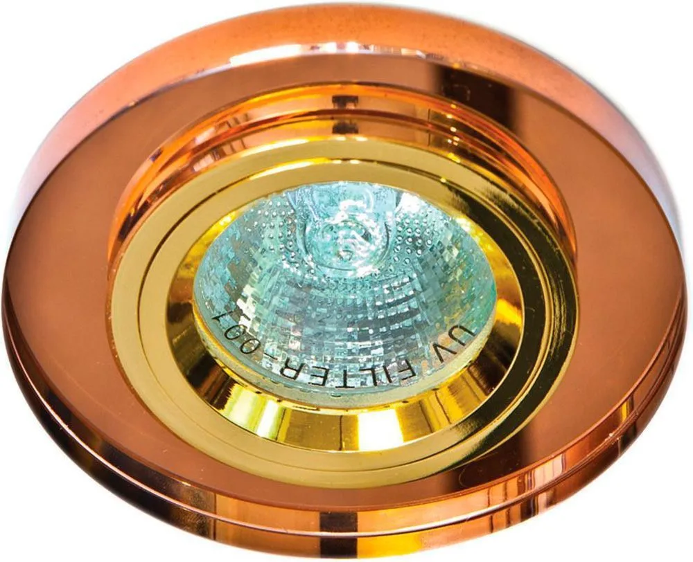Светильник встраиваемый FERON 8060-2 потолочный MR16 G5.3 коричневый 19716