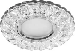 Светильник встраиваемый с белой LED подсветкой FERON CD933 потолочный MR16 G5.3 прозрачный