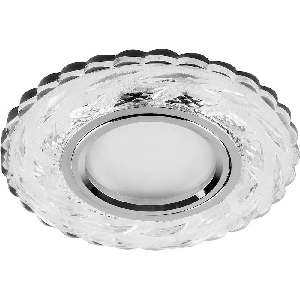 Светильник встраиваемый с белой LED подсветкой FERON CD936 потолочный MR16 G5.3 прозрачный