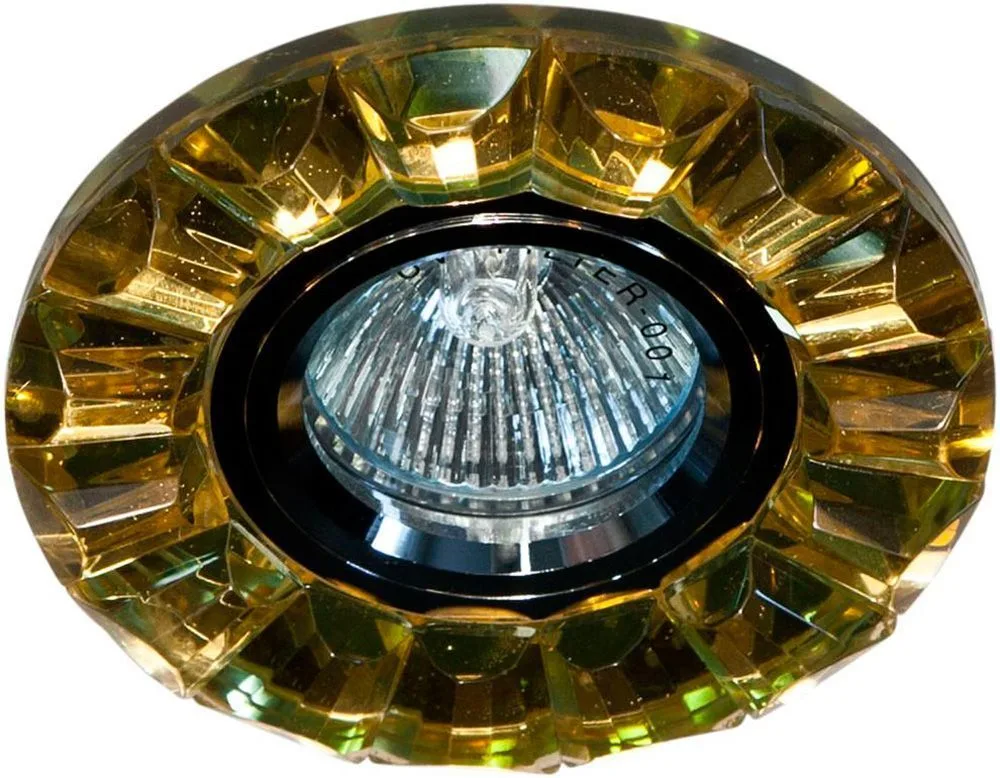 Светильник встраиваемый FERON CD2510 потолочный MR16 G5.3 желтый, хром 19175