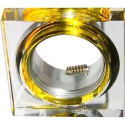 FERON Светильник потолочный, MR16 G5.3 с желтым стеклом, хром, DL255 19602 FERON Светильник потолочный, MR16 G5.3 с желтым стеклом, хром, DL255 19602