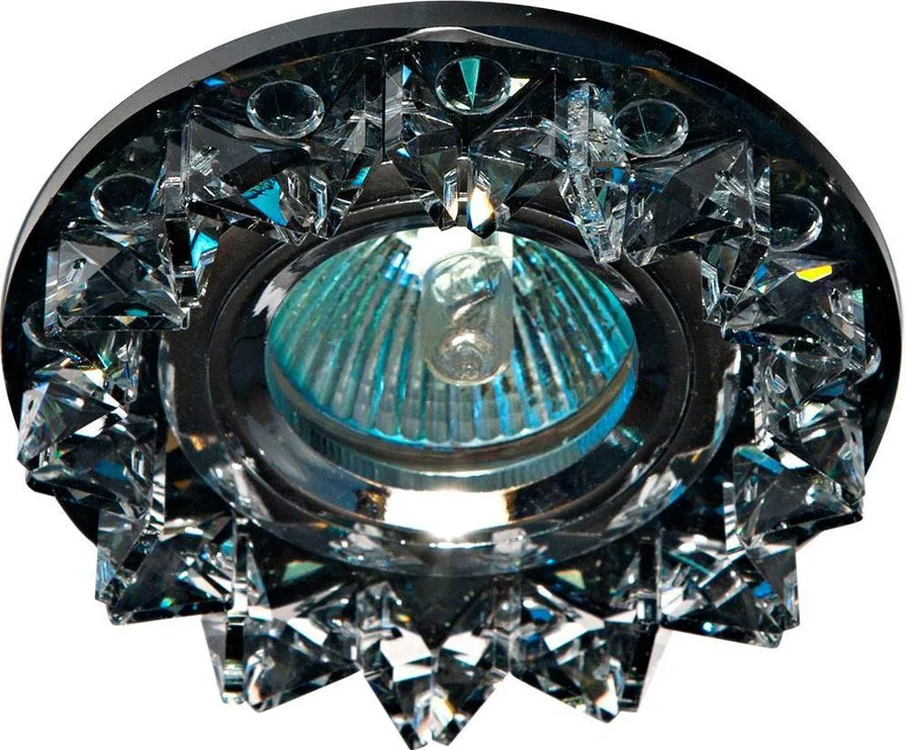 Светильник встраиваемый FERON CD2542 потолочный MR16 G5.3 черный, хром 18931