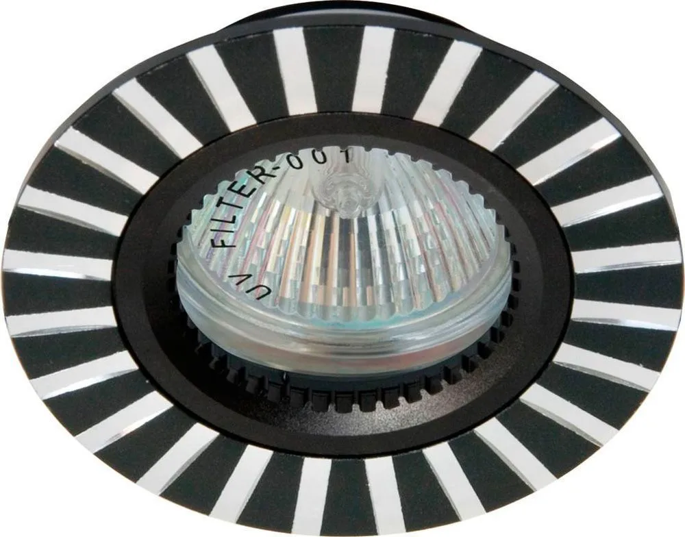 Светильник встраиваемый FERON GS-M364 потолочный MR16 G5.3 черный 17931