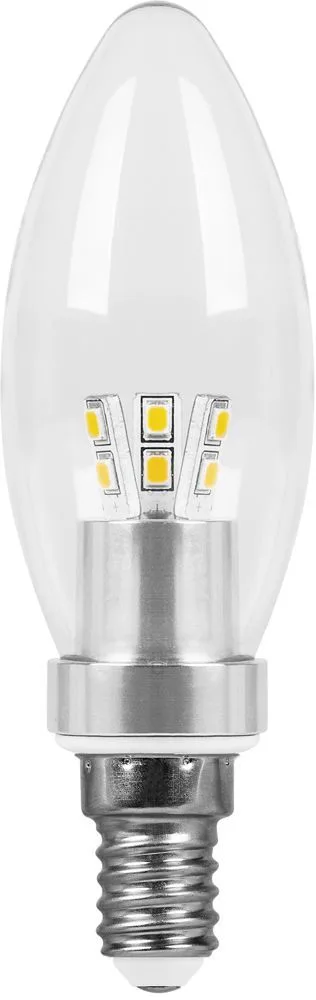 Лампа светодиодная FERON LB-70 Свеча E14 4,5W 6400K 25467