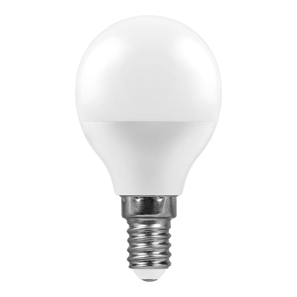 FERON Лампа светодиодная LB-95 Шарик E14 7W 175-265V 2700K 25478 FERON Лампа светодиодная LB-95 Шарик E14 7W 175-265V 2700K 25478