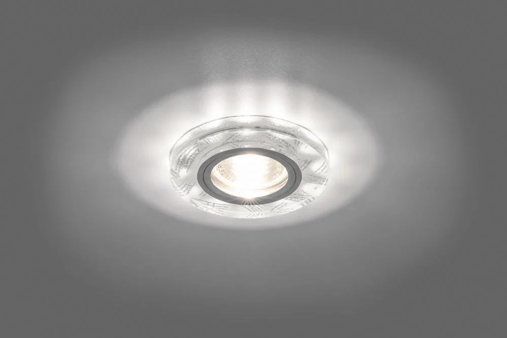 FERON Светильник встраиваемый с белой LED подсветкой 8686-2 потолочный MR16 G5.3 белый FERON Светильник встраиваемый с белой LED подсветкой 8686-2 потолочный MR16 G5.3 белый