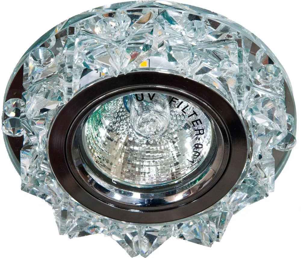 FERON Светильник встраиваемый с белой LED подсветкой CD2917 потолочный MR16 G5.3 прозрачный FERON Светильник встраиваемый с белой LED подсветкой CD2917 потолочный MR16 G5.3 прозрачный