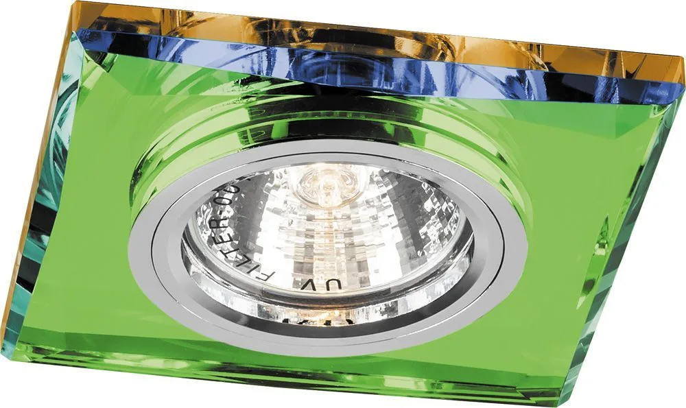 Светильник встраиваемый FERON 8150-2 потолочный MR16 G5.3 мультиколор 18639