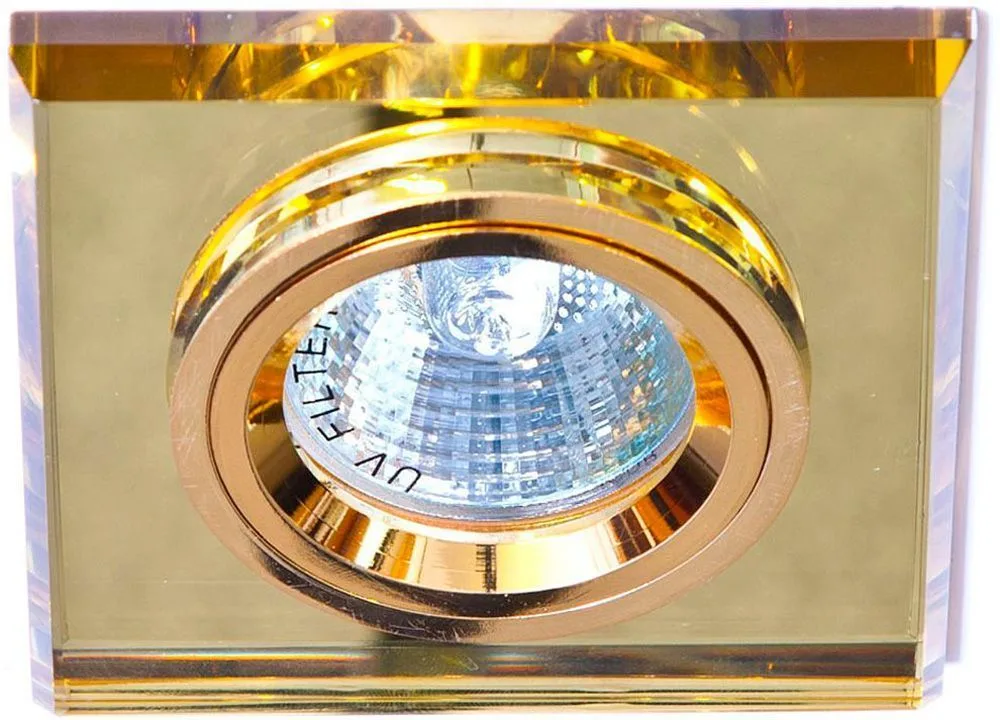 FERON Светильник встраиваемый 8170-2 потолочный MR16 G5.3 желтый 19723 FERON Светильник встраиваемый 8170-2 потолочный MR16 G5.3 желтый 19723