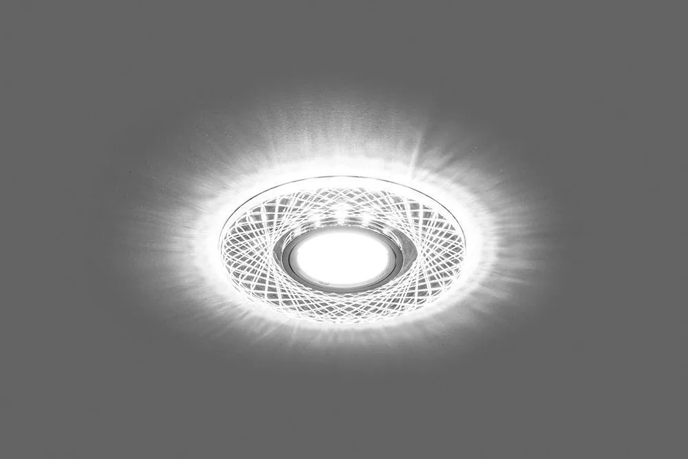 FERON Светильник встраиваемый с белой LED подсветкой CD970 потолочный MR16 G5.3 прозрачный FERON Светильник встраиваемый с белой LED подсветкой CD970 потолочный MR16 G5.3 прозрачный