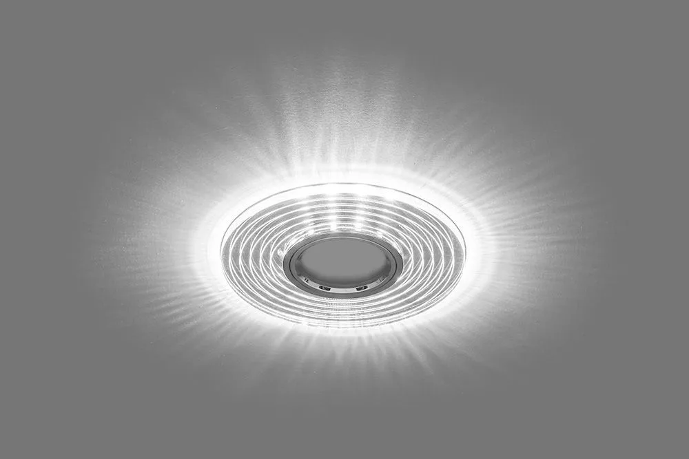 FERON Светильник встраиваемый с белой LED подсветкой CD980 потолочный MR16 G5.3 прозрачный FERON Светильник встраиваемый с белой LED подсветкой CD980 потолочный MR16 G5.3 прозрачный