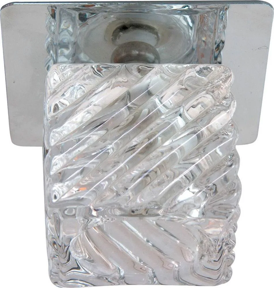 Светильник потолочный со светодиодной лампой 5W 230V/50Hz 400lumen с прозрачным стеклом,хром, BS125-FA 27793