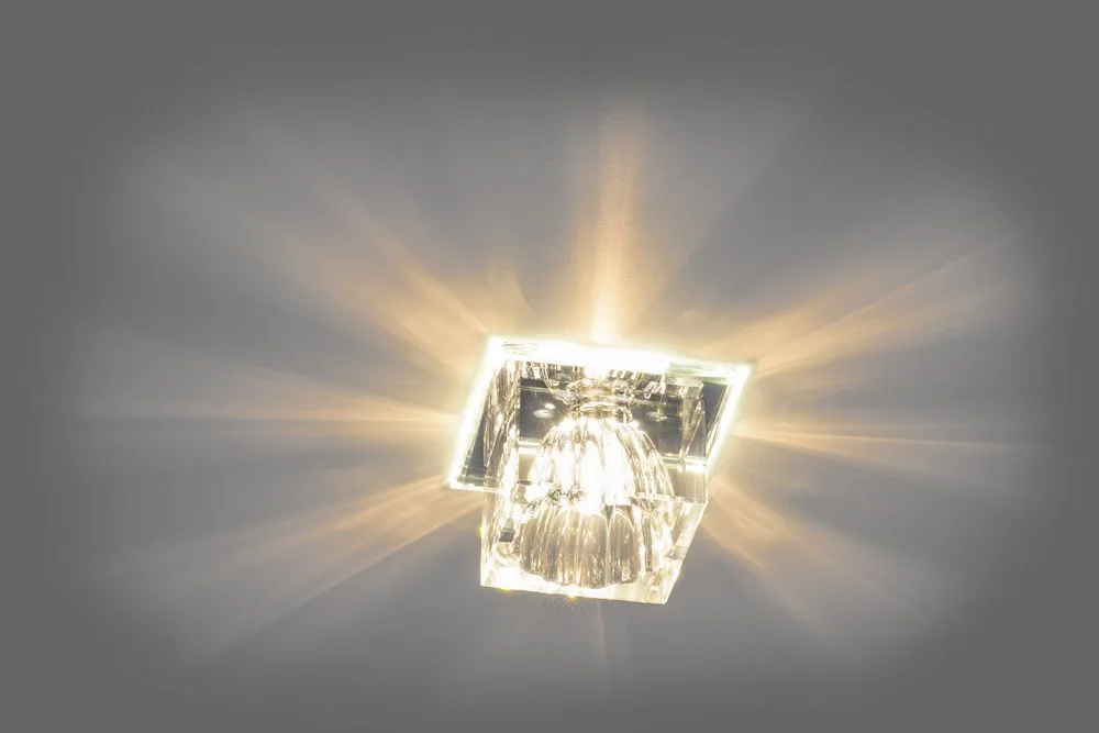 FERON Светильник встраиваемый с белой LED подсветкой JD55 потолочный JCD9 G9 прозрачный FERON Светильник встраиваемый с белой LED подсветкой JD55 потолочный JCD9 G9 прозрачный