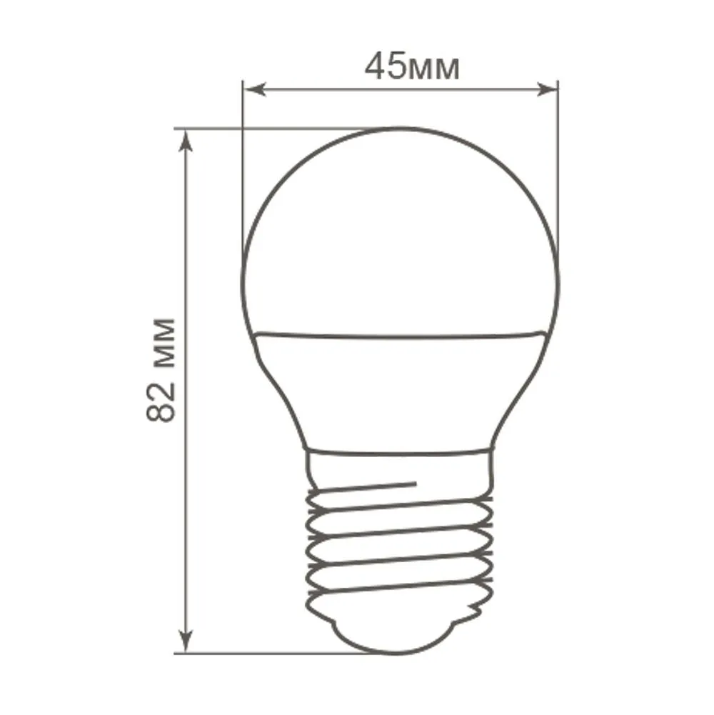 FERON Лампа светодиодная LB-38 Шарик E27 5W 175-265V 2700K 25404 FERON Лампа светодиодная LB-38 Шарик E27 5W 175-265V 2700K 25404