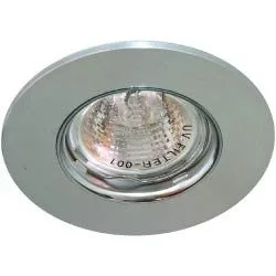 Светильник потолочный MR16 MAX50W 12V G5.3, матовый хром, хром,DL105-C 28379