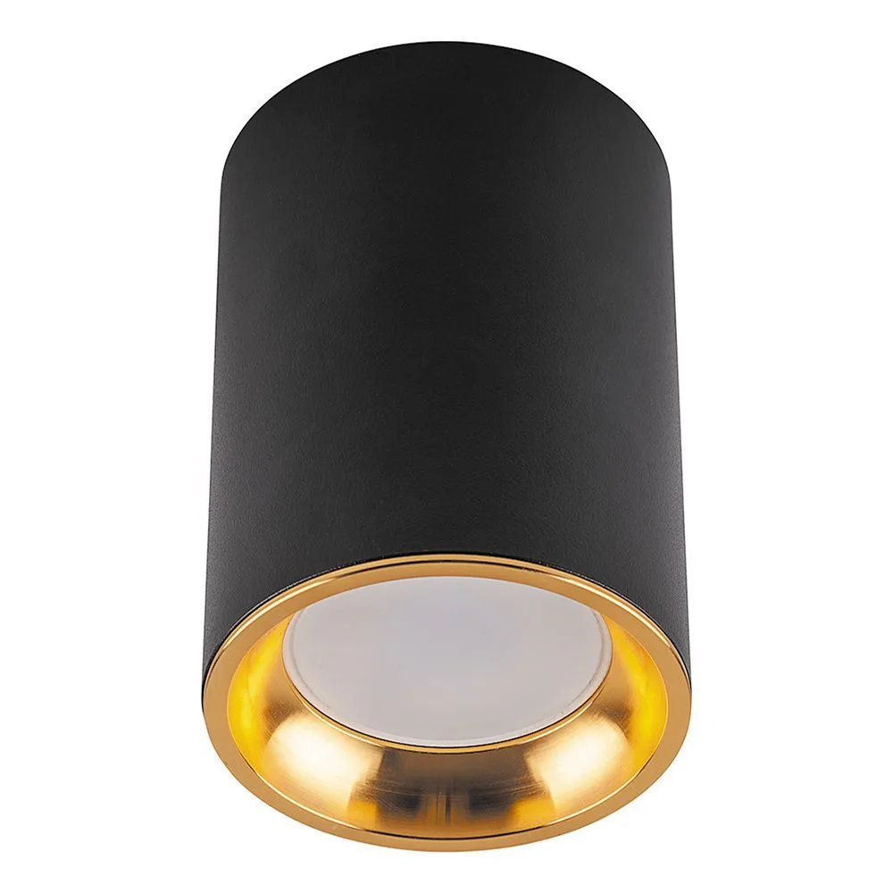 FERON Светильник потолочный ML175 MR16 GU10 35W 230V, черный, золото 32633 FERON Светильник потолочный ML175 MR16 GU10 35W 230V, черный, золото 32633