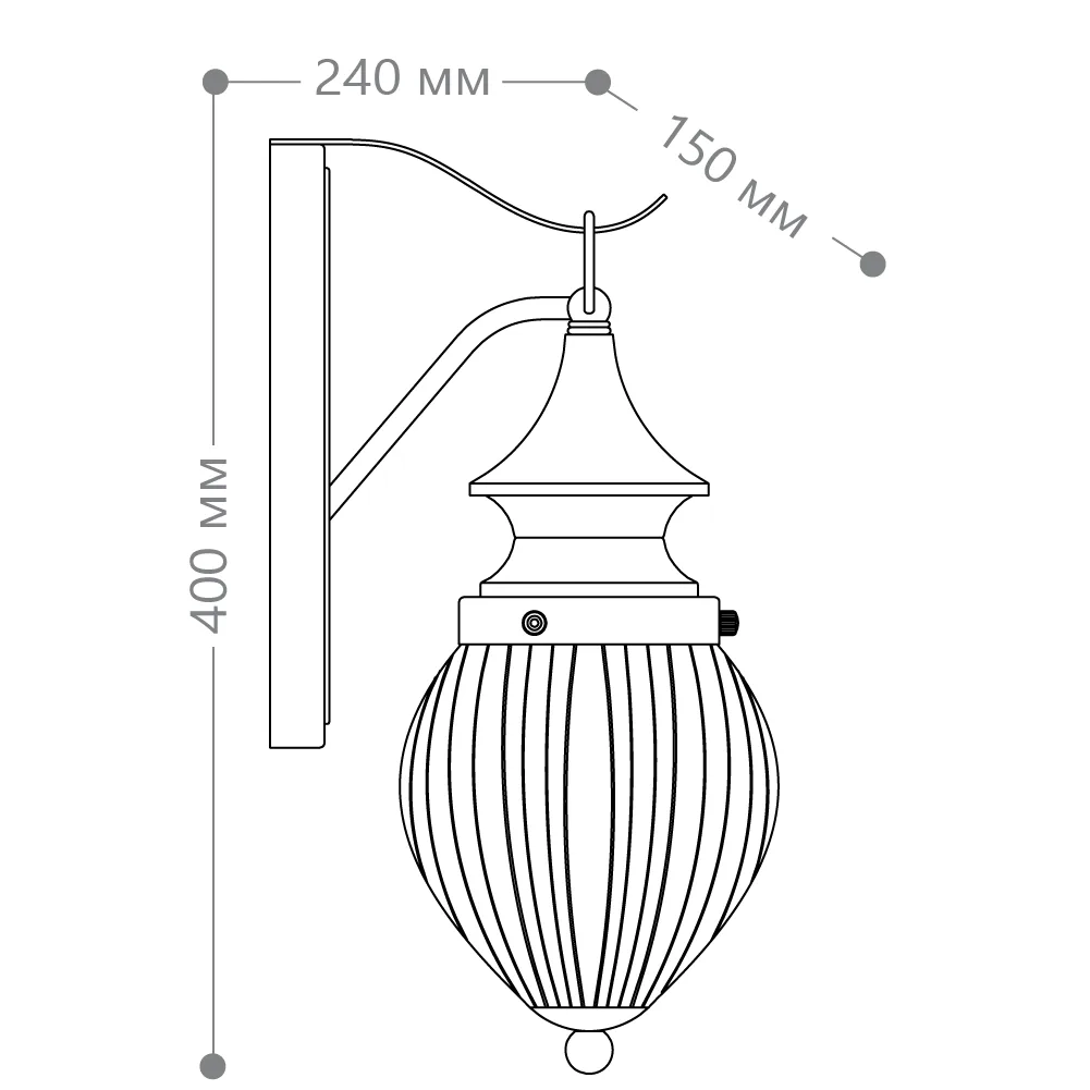 FERON Светильник садово-парковый PL540 на стену вниз 60W E27 230V, коричневый 11890 FERON Светильник садово-парковый PL540 на стену вниз 60W E27 230V, коричневый 11890