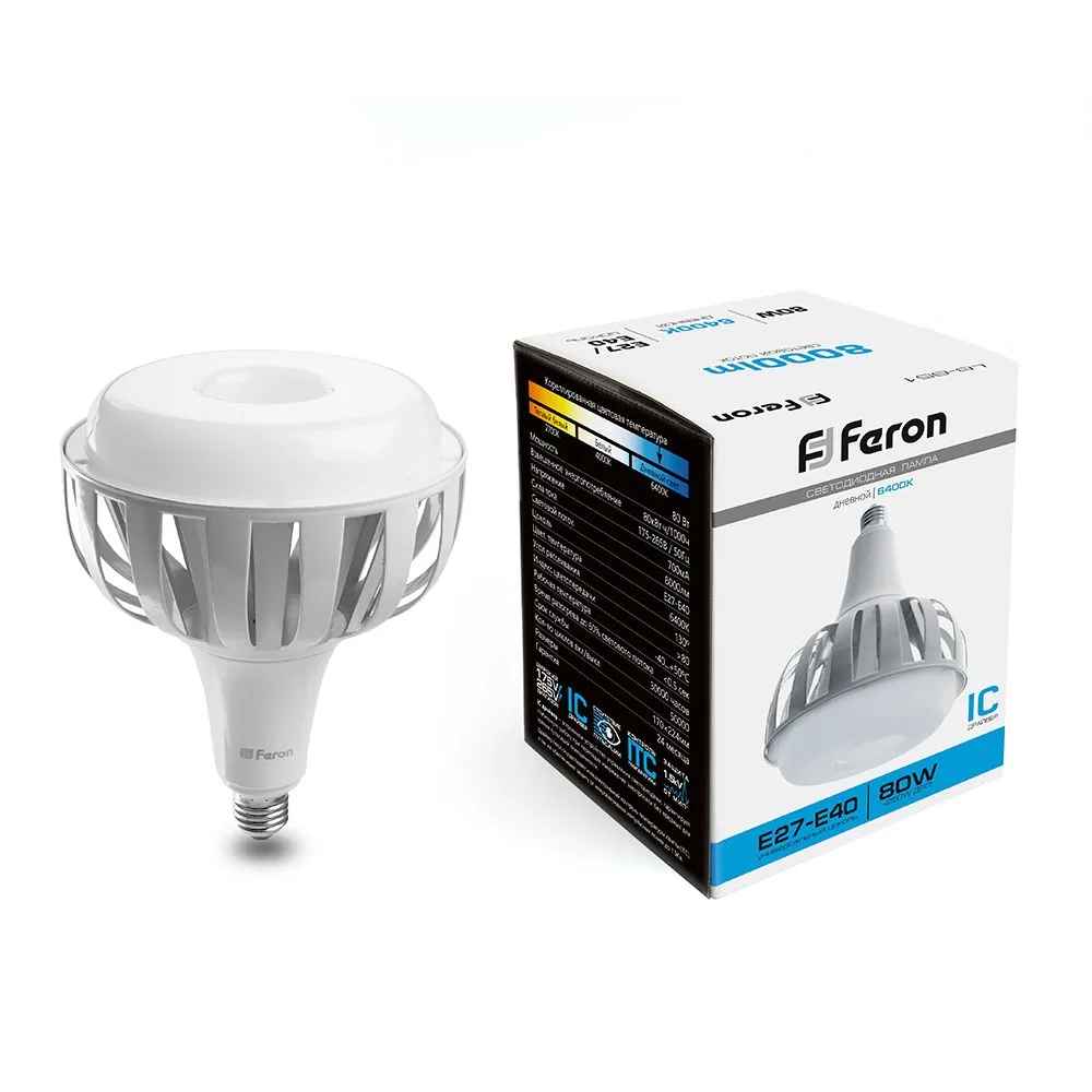 Лампа светодиодная FERON LB-651 E27-E40 80W 175-265V 6400K 38095
