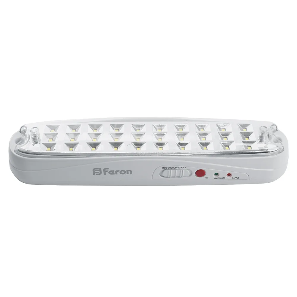 FERON Светильник аварийный, 30 LED AC/DC, белый, EM111 артикул 41533 FERON Светильник аварийный, 30 LED AC/DC, белый, EM111 артикул 41533