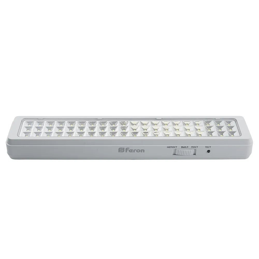 FERON Светильник аварийный, 60 LED AC/DC, белый, EM112 артикул 41534 FERON Светильник аварийный, 60 LED AC/DC, белый, EM112 артикул 41534