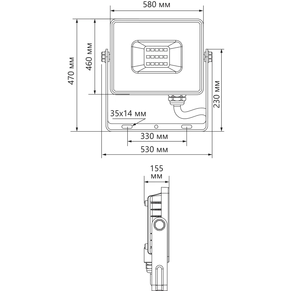 FERON Светодиодный прожектор LL-927 IP65 400W 6400K 41156 FERON Светодиодный прожектор LL-927 IP65 400W 6400K 41156